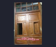 puerta y 2 ventana de madera