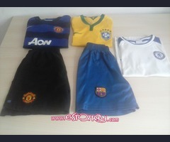 Manchester United, Chelsea Brasil & Barcelona replica kit