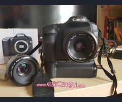 Canon 50d con grip+objetivos ,flash y accesorios
