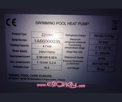 Se vende bomba de calor para piscina