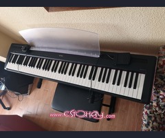 piano digital Yamaha 88 teclas contrapesadas + Soporte piano y banqueta