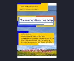 Nuevos Cuestionarios Auxiliares Administrativos Servicio Canario de Salud