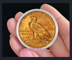 Moneda cabeza de indio 5$ USA 1908