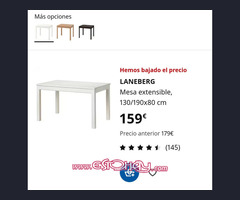 Mesa comedor con sillas